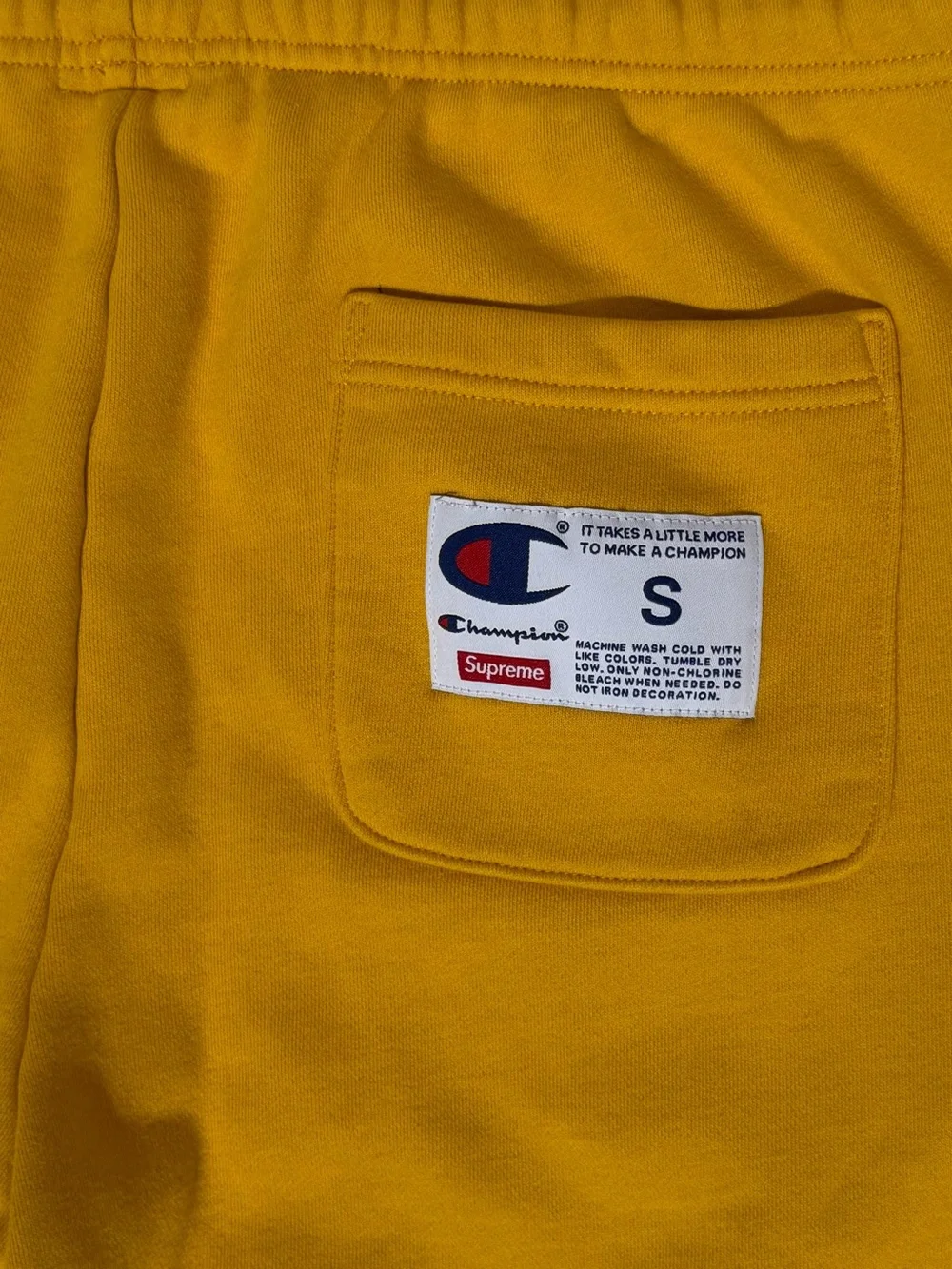 Supreme Champion Chrome Sweatpants in Gold *AUTHENTIC & RARE*